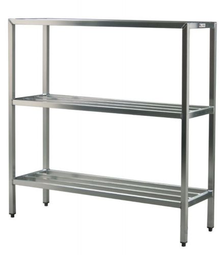 Aluminum All Welded HD Shelving Three Shelf 20&#034;D x 60&#034;H x 72&#034;L
