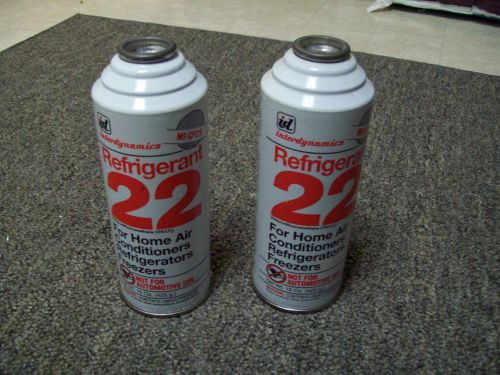 R22 R-22 Refrigerant Home AC Air Conditioning Interdynamics 15oz 2 Cans