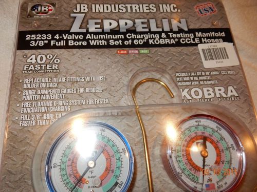 New jb industries 25233 manifold gauge, 4-valve for sale