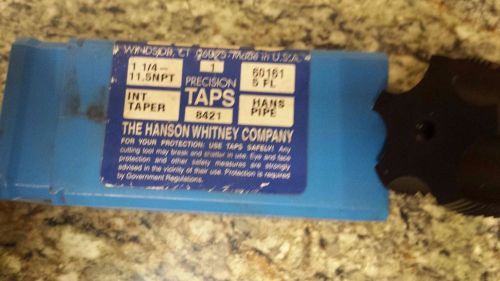 Hanson - Whitney 1-1/4 x 11.5 NPT  Pipe Tap NIB Ground Thread