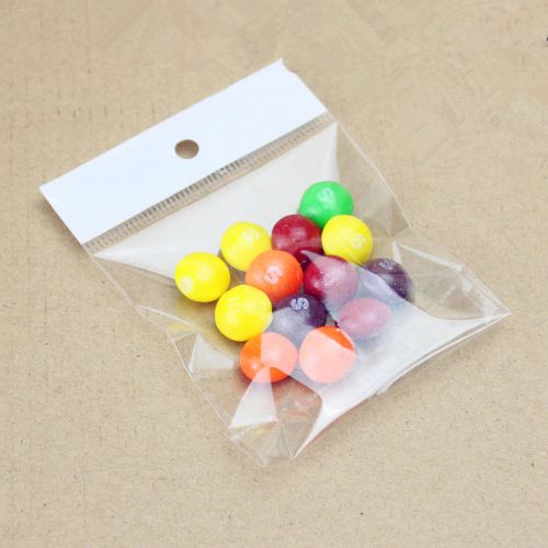 Plastic Pure transparent Re-Sealable OPP accessory stocks storage package pouch