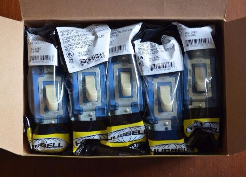 Lot of 10 - Hubbell 15Amp - Single Pole - Commercial Light Switch - CS115I - 15A
