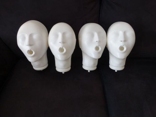Actar 911 Squadron  Adult CPR Manikins Heads Lot of 4