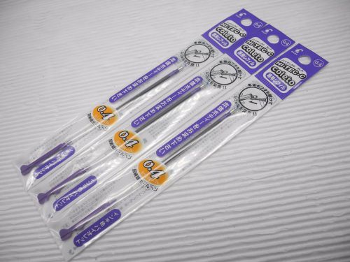 6pcs Pilot Hi-Tec-c coleto 0.4mm needle tip roller ball pen refill Violet(Japan)