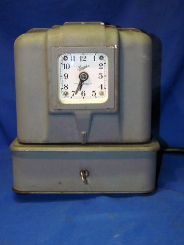 Vintage simplex time recorder clock jcg6r3 selling as is for sale