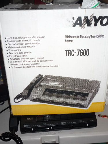 Sanyo TRC-7600 Mini Casstte Dictator / Transcriber, Foot peddal