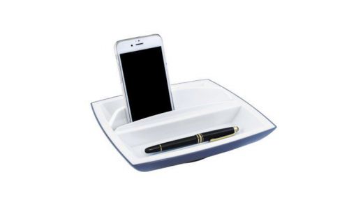 Smart Tray 5-Compartment Rotary Office Desktop Desk Organizer Pen Phone Holder