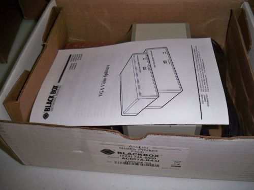 BLACK BOX AC057A-R4 VGA VIDEO SPLITTER,4 CHANNEL INCLUDES POWER SUPPLY
