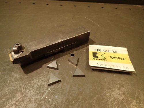 KTFR-85C Right Turning Indexable Carbide Lathe Holder w/ 5 Inserts TPG 431 432