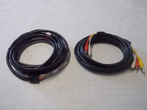 INFOCUS TRIPLE RCA AUDIO/VIDEO,A/V YELLOW/RED/WHITE TV/VCR/DVD CABLE (LOT OF 2)
