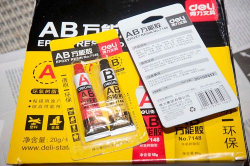 2 pack ab epoxy resin adesive glue, 20g, usa free shipping for sale