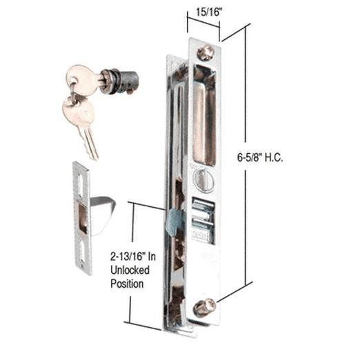 Crl chrome mid-latch flush door handle c1134 patio sliding glass slider for sale