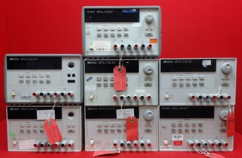 Agilent Lot of 7 E3631A (SOLD AS-IS NO RETURNS) 80 W Triple Output Power Supply,