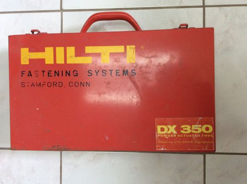 Hilti DX-350 Powder Actuated Tool Fastening System w/Extras