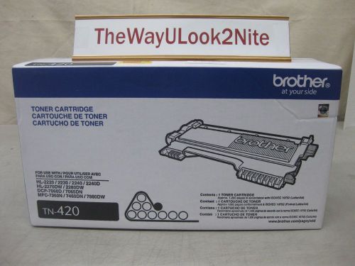 Brother Fax Toner Cartridge TN-420 New Genuine Factory Sealed Box
