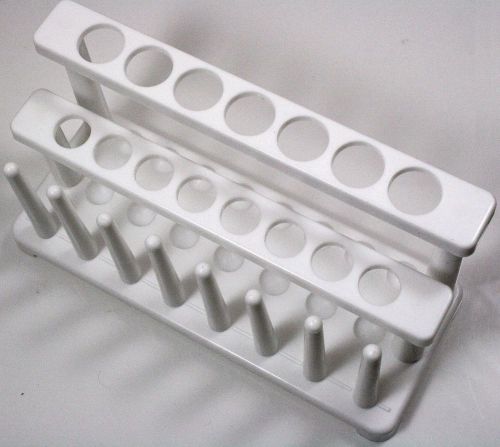 Two tier plastic test tube rack - 15 place for sale