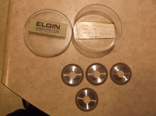 4 Elgin CBN Diamond Jig Tool Room Grinder Wheels