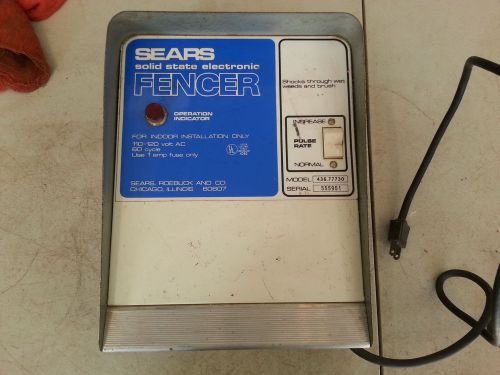 Vintage Sears Roebuck Weed Control Electric Fence Charger 436-77730