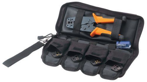 Greenlee textron paladin tools 4601 1600 series crimp broadcast pack with 5 coax for sale