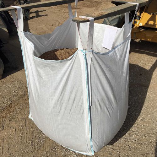 Fibc - one ton polypropylene bulk bag -heavy duty large open top closed bottom for sale