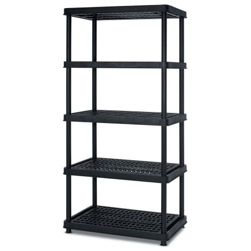 5 tier resin shelf 36&#034; x 24&#034; x 72&#034; storage organizer shelving organizer ab582683 for sale