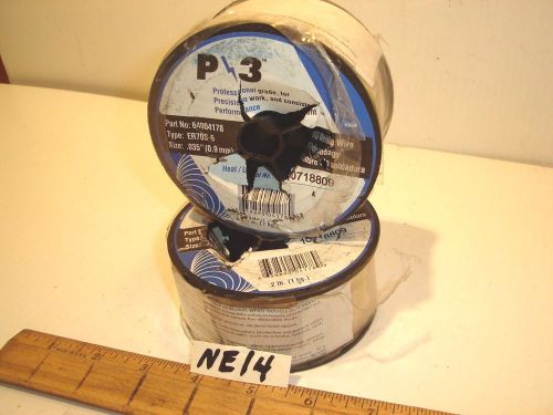 MIG WELDING STEEL WIRE 2 ROLLS 2# EACH, 0.035&#034; NEW