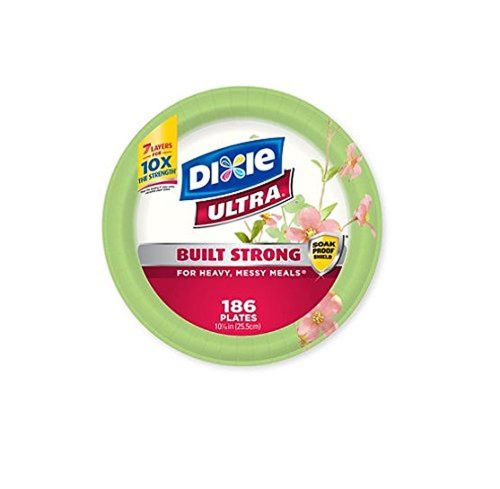 Dixie Ultra Paper Plates Heavyweight 10 1/16&#034; (186 ct.)