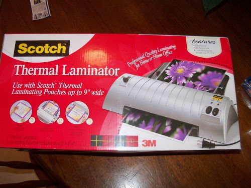 Scotch Thermal Laminator with 2 Extra Pouches included  NEW
