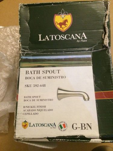 La Toscana By Paini Bath Tub Spout, Brushed Nickel G-BN USCQ430EX 592-648 592648