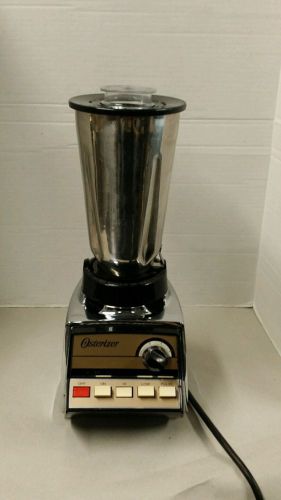 VINTAGE OSTERIZER 352 61J COMMERCIAL BLENDER CHROME STAINLESS DRINK MIXED