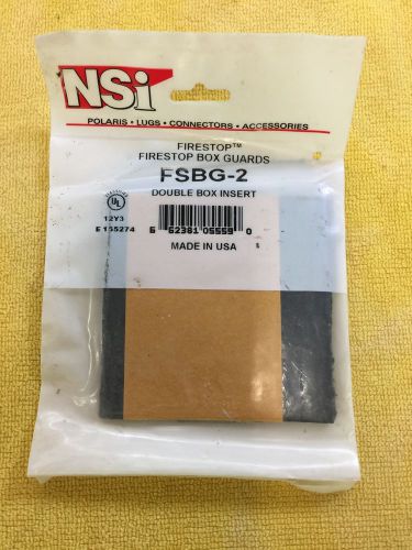 NSi FIRESTOP BOX GUARDS FSBG-2 DOUBLE BOX INSERT 42 AVAILIBLE