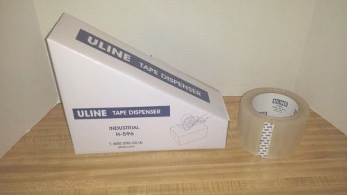 Uline H-596 Packing Tape Dispenser Gun 3-Inch with 1 roll of tape FREE SHIPPING