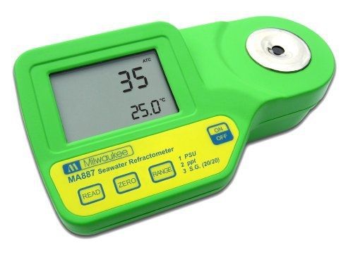 Milwaukee ma887 digital salinity refractometer with automatic temperature for sale
