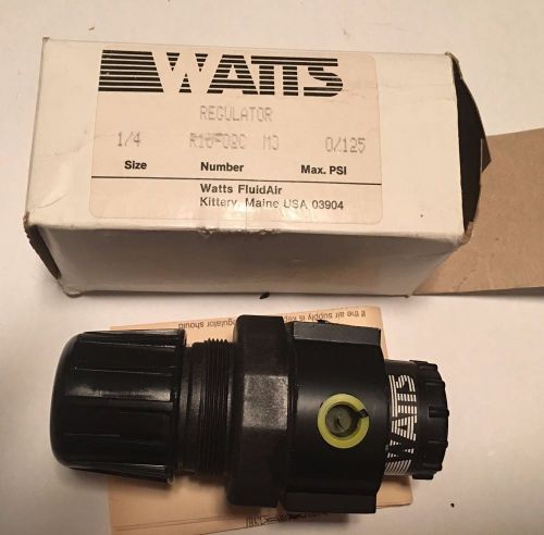 WATTS FLUID AIR - 1/4&#034; AIR REGULATOR # R10-02C-M3  NEW