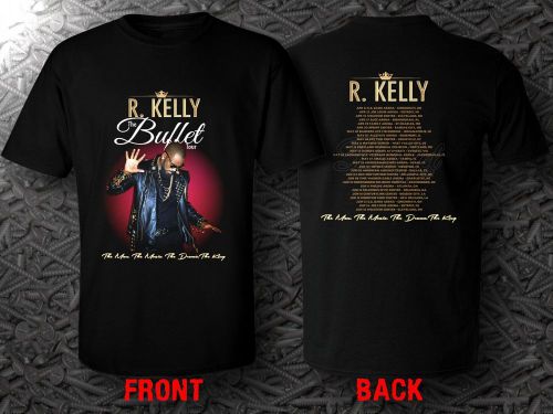 R Kelly Buffet Tour 2016 Tour Date Black T-Shirts Tee Shirt Size S - 5XL