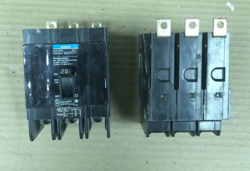 New no box siemens bqd 3 pole 20 amp 480y/277v bqd320 circuit breaker for sale