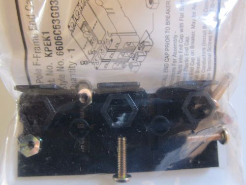 CUTLER-HAMMER, P/N KPEK1, End Cap Kit 3-Pole F-Frame Circuit Breaker