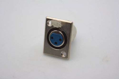 New 3pin female xlr mic audio mount wall plug socket chassis solder type for sale