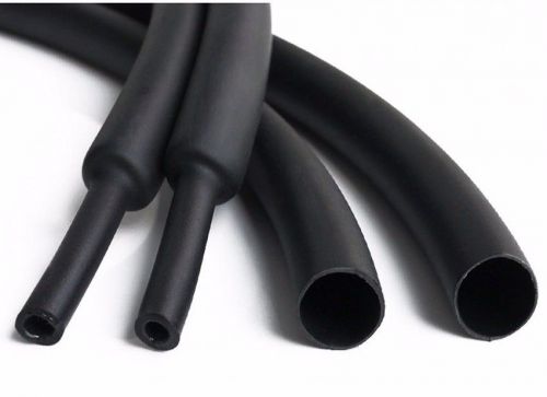 Waterproof heat shrink tubing sleeve ?9.5mm adhesive lined 3:1 black x 5 meters for sale