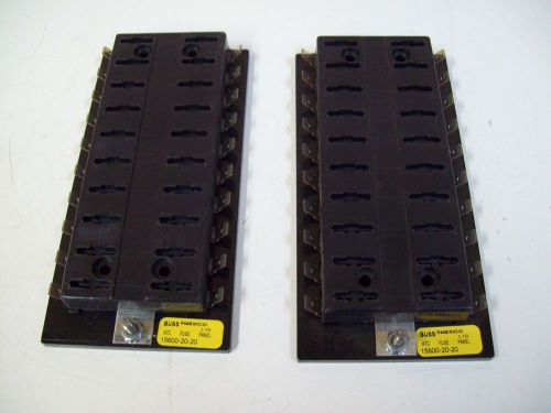 Buss 15600-20-20 atc 20 terminal fuse panel new 12 volt dc- 2pcs - free shipping for sale
