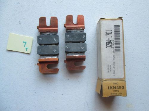 2 NEW IN BOX BUSSMAN SUPER-LAG RENEWAL LINKS LKN450 LKN 450 LKN-450 (140-2)