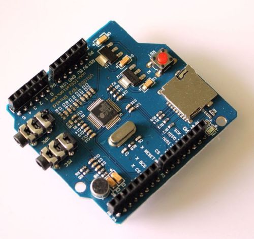 Vs1053b mp3 music shield board with tf card slot work with arduino uno mega new for sale