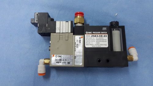 SMC Vacuum Ejector Switch Assembly; ZX1-W-A-S; NZX1-WD102T, ZSE3-OX-23