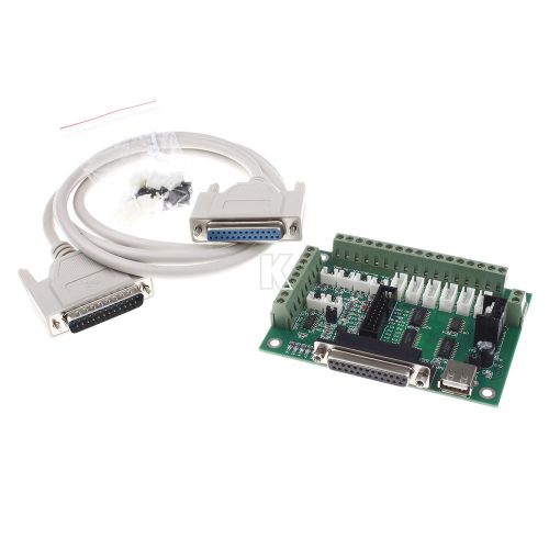 USB DB25 6 Axis Breakout Board Interface Adapter F PC Stepper Motor Driver Board