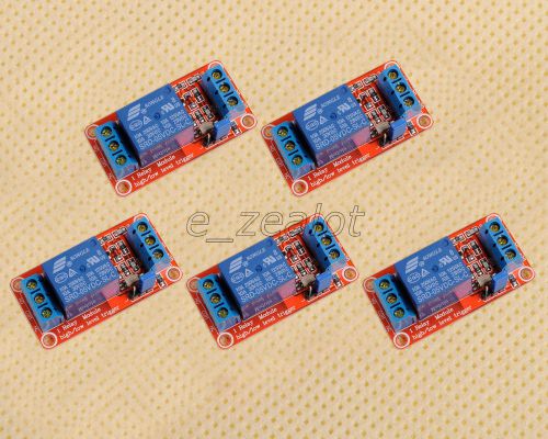 5pcs 5V 1-Channel Relay Module with Optocoupler H/L Level Triger for Arduino