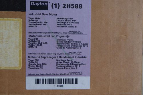 Dayton Gear Motor 2H588