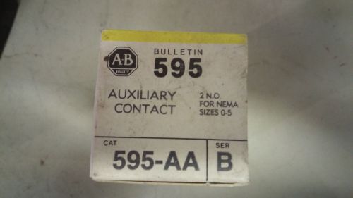 ALLEN BRADLEY 595-AA NEW IN BOX AUX CONT SEE PICS SIZES 0-5 #B10