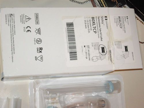 New sealed - exp date 2017-09 - shiley 80xltcp trach tracheostomy tube cuffed for sale