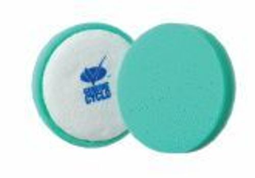 Cyclo dual head green 4&#034; foam velcro polishing buffing sealing deox pads, 2 pk for sale