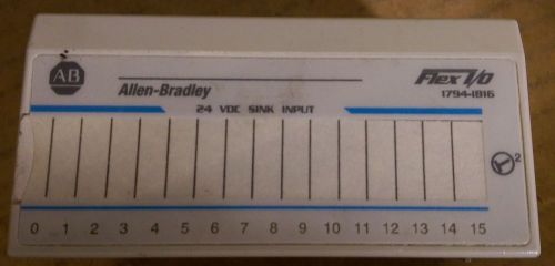 Allen Bradley Flex Sink I/O 1794-1816 Module, 24 VDC, TYPE: 1794-IB16/A